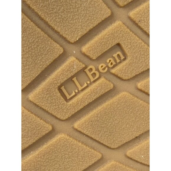 LL Bean Wicked Good Moccasins Men's 13 Suede Brown Leather Slippers Slip On - Picture 13 of 16